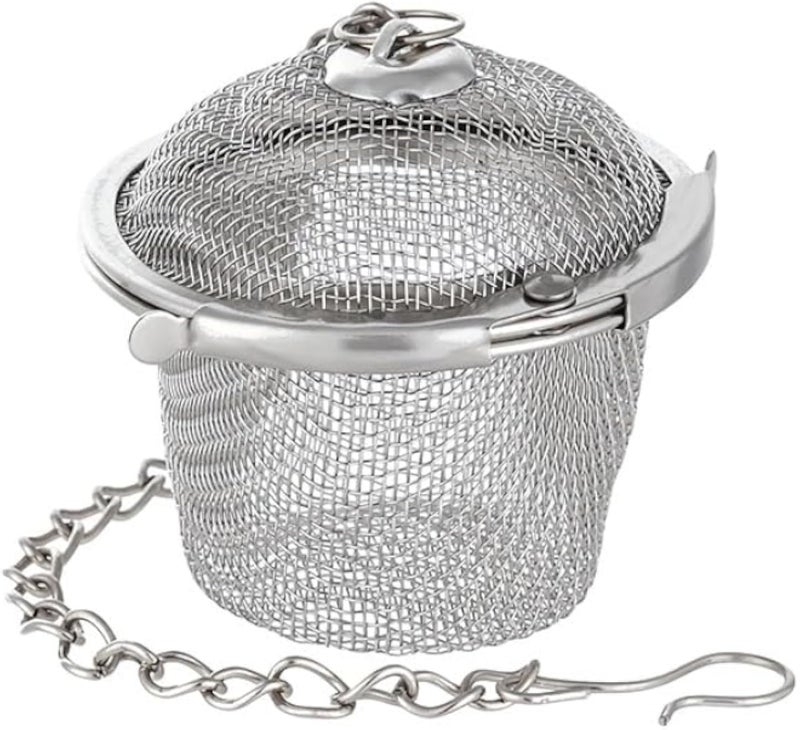 Rana Store Stainless Steel Tea Infuser Spice Filter Mesh Filter Stainless Steel Tea Infuser Herbal Infusion-(1 Piece)